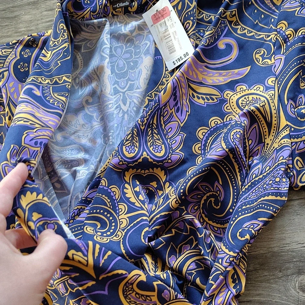 J. McLaughlin For Dillards Dress. Size L - Picture 7 of 12